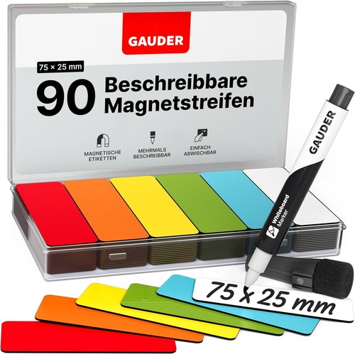 Magnetstreifen marker bunt - +,