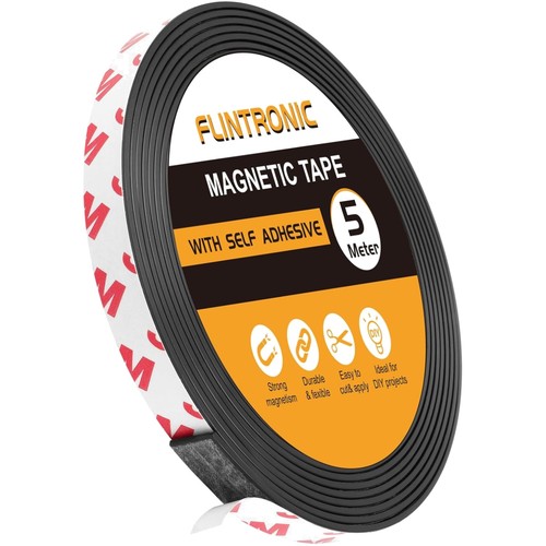 Magnetband klebend gummi - magnetband, 5m